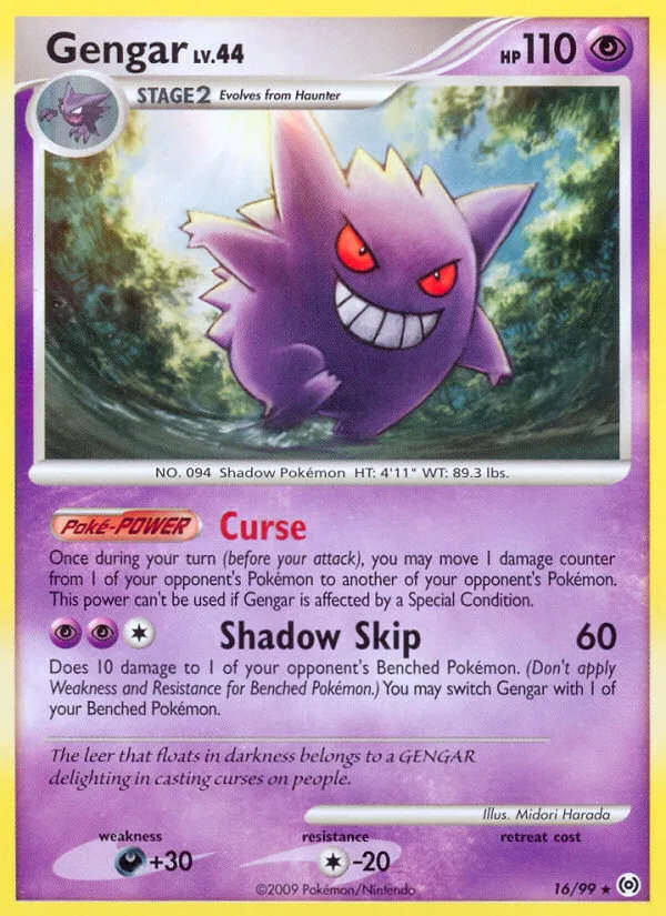 Gengar #16 Arceus Pokemon card