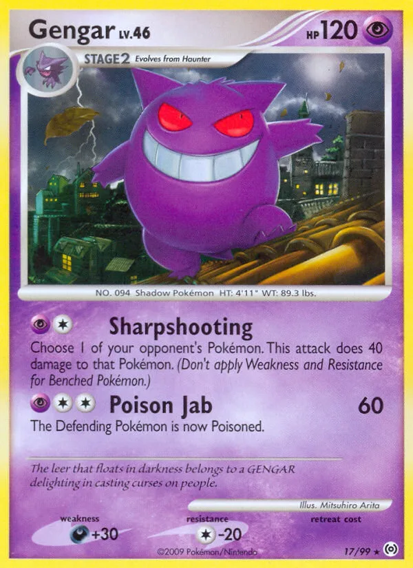 Gengar #17 Arceus Pokemon card