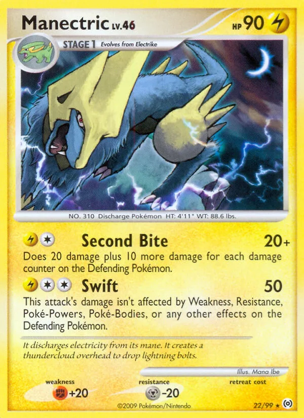Manectric #22 Arceus Pokemon card