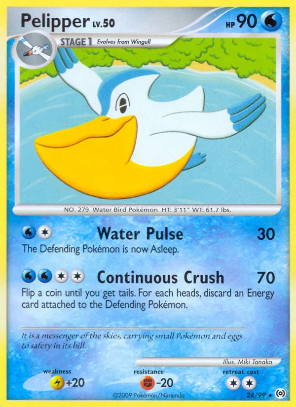 Pelipper #24 Arceus Pokemon card