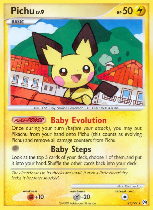 Pichu #25 Arceus Pokemon card