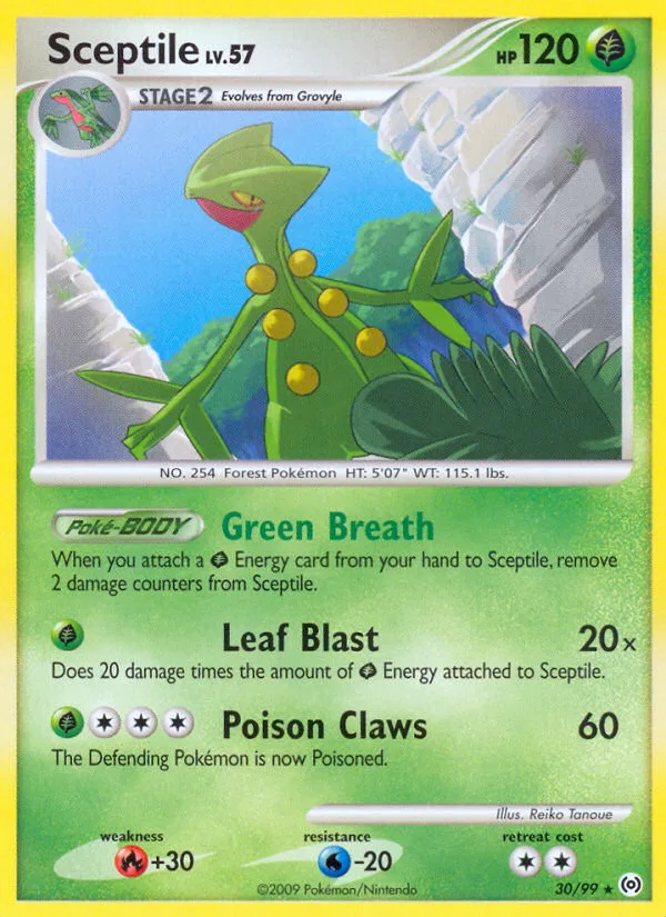 Sceptile #30 Arceus Pokemon card