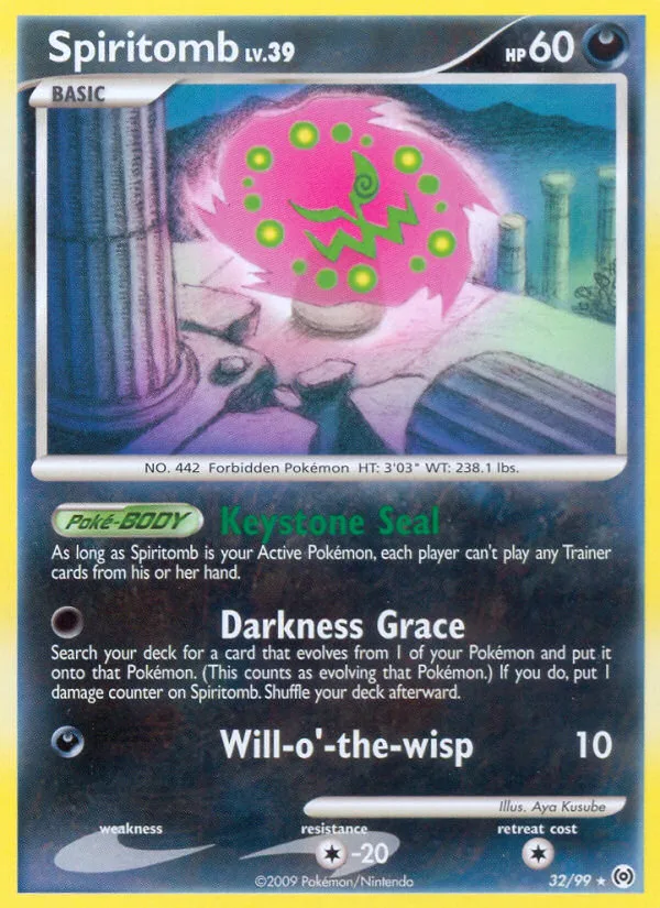 Spiritomb #32 Arceus Pokemon card