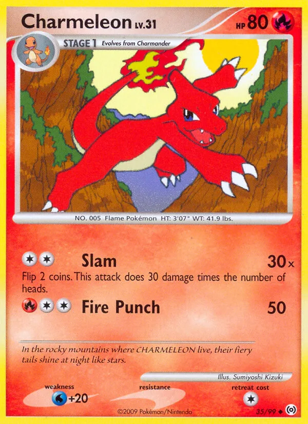 Charmeleon #35 Arceus Pokemon card