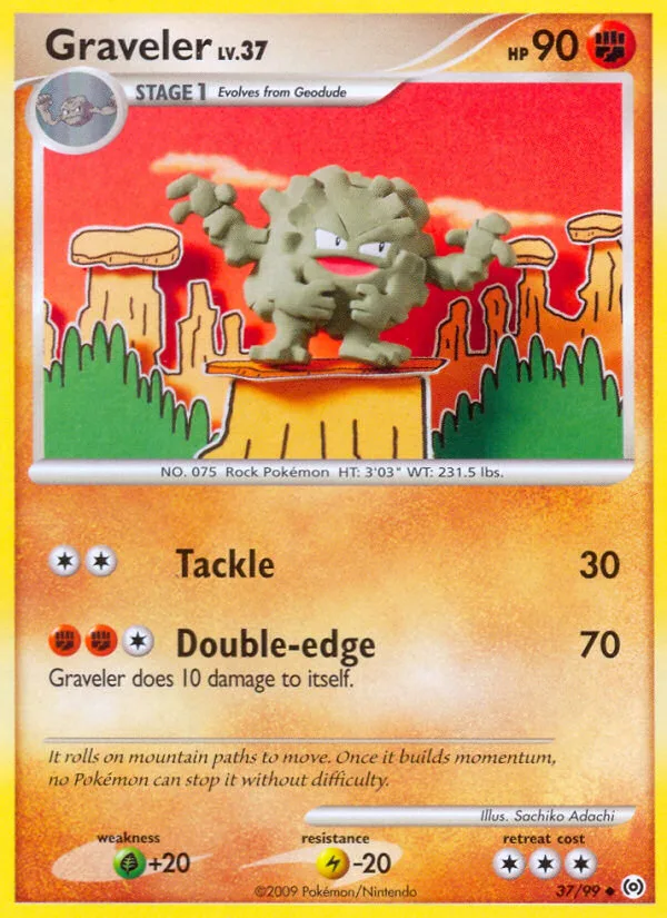 Graveler #37 Arceus Pokemon card