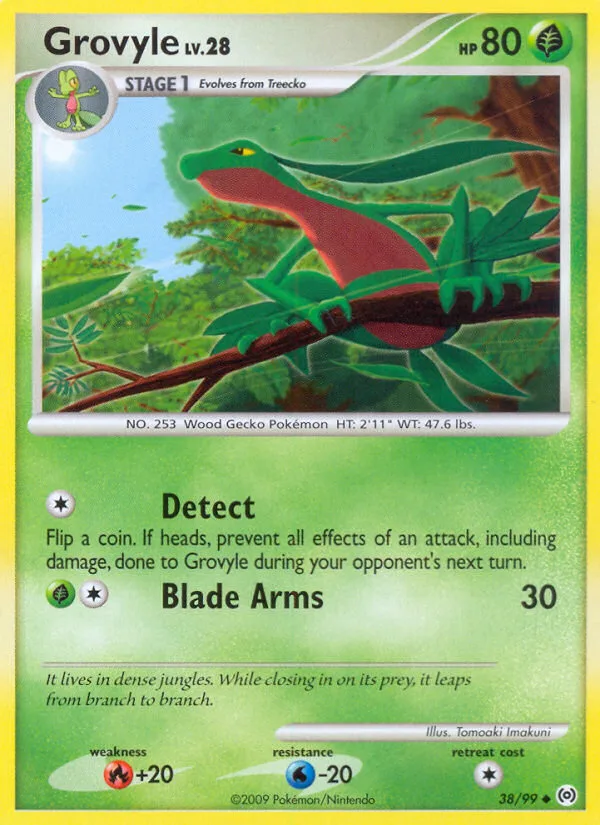 Grovyle #38 Arceus Pokemon card