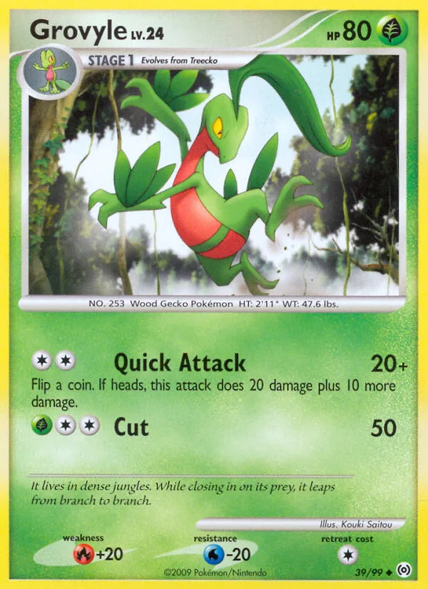 Grovyle #39 Arceus Pokemon card