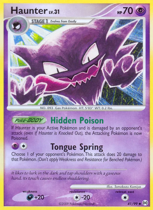 Haunter #41 Arceus Pokemon card