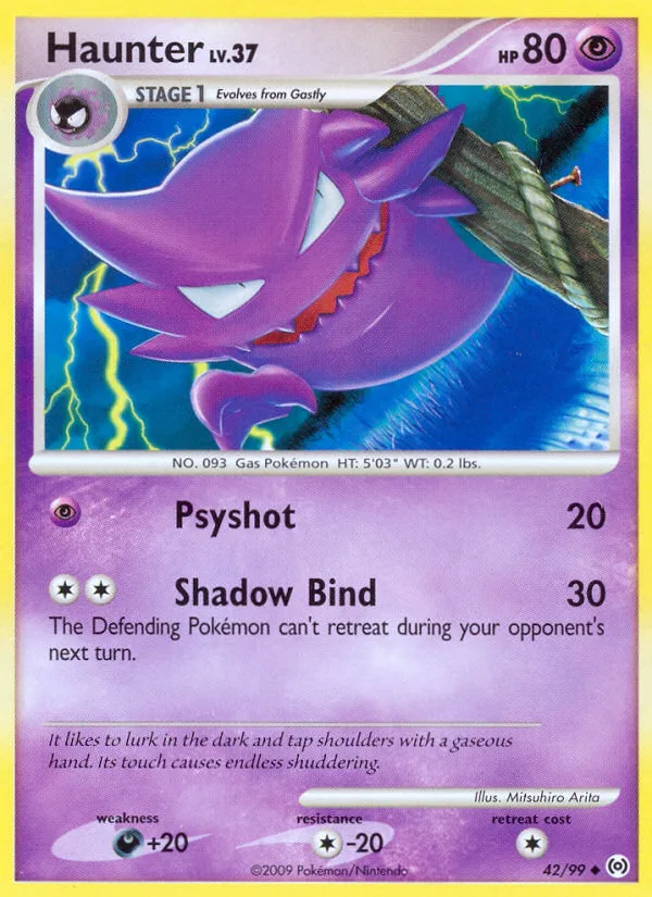 Haunter #42 Arceus Pokemon card