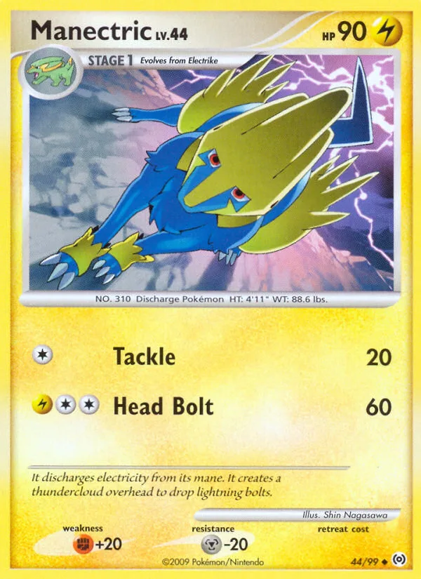 Manectric #44 Arceus Pokemon card