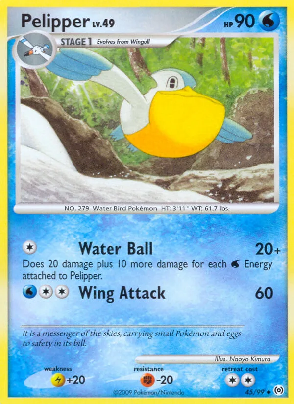 Pelipper #45 Arceus Pokemon card