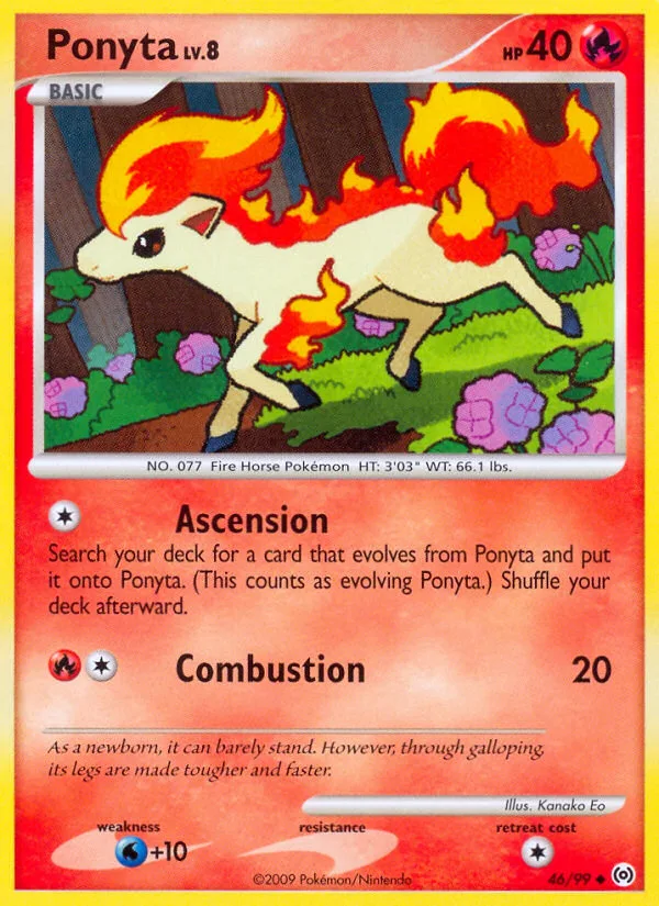 Ponyta #46 Arceus Pokemon card