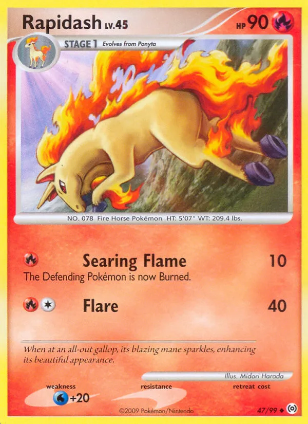 Rapidash #47 Arceus Pokemon card