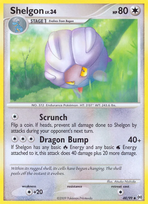 Shelgon #48 Arceus Pokemon card