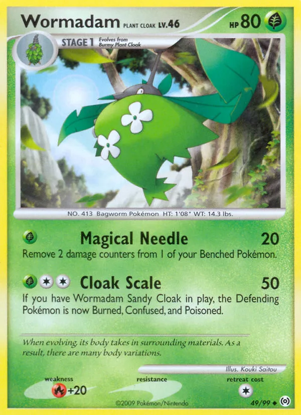 Wormadam Plant Cloak #49 Arceus Pokemon card