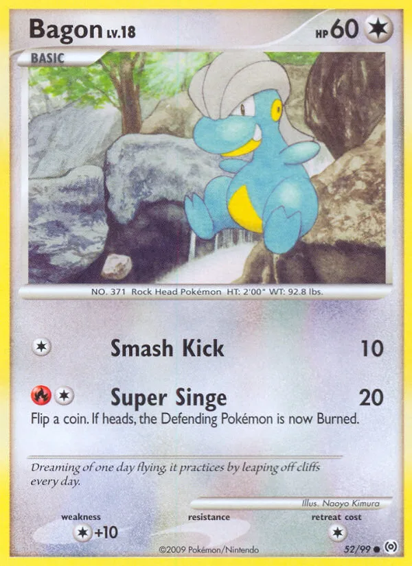 Bagon #52 Arceus Pokemon card