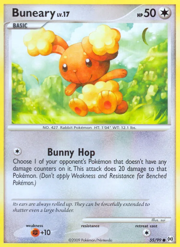 Buneary #55 Arceus Pokemon card