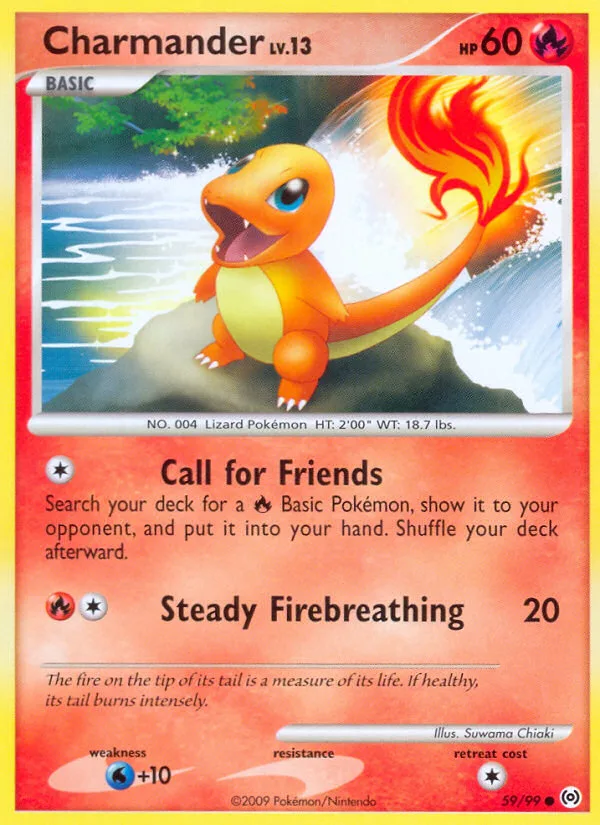 Charmander #59 Arceus Pokemon card