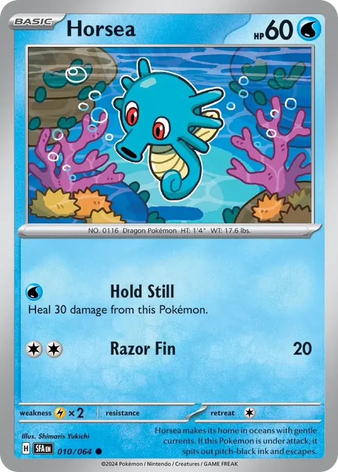 Horsea #10 Shrouded Fable Pokemon card