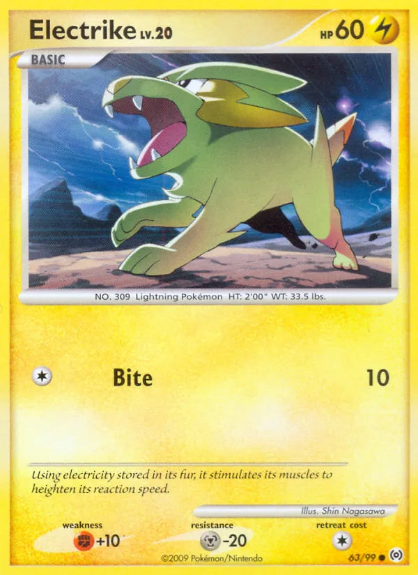 Electrike #63 Arceus Pokemon card