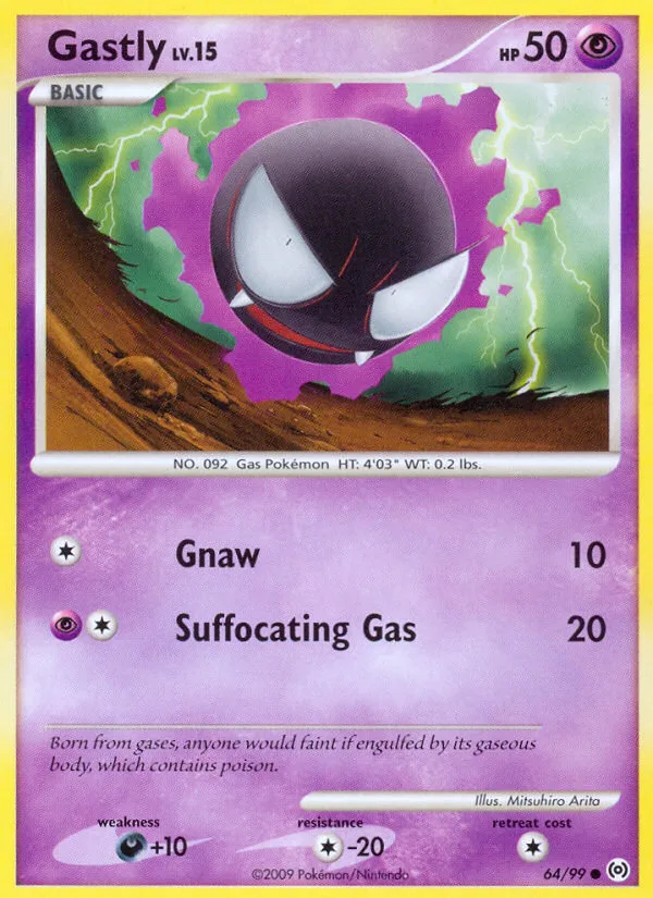 Gastly #64 Arceus Pokemon card