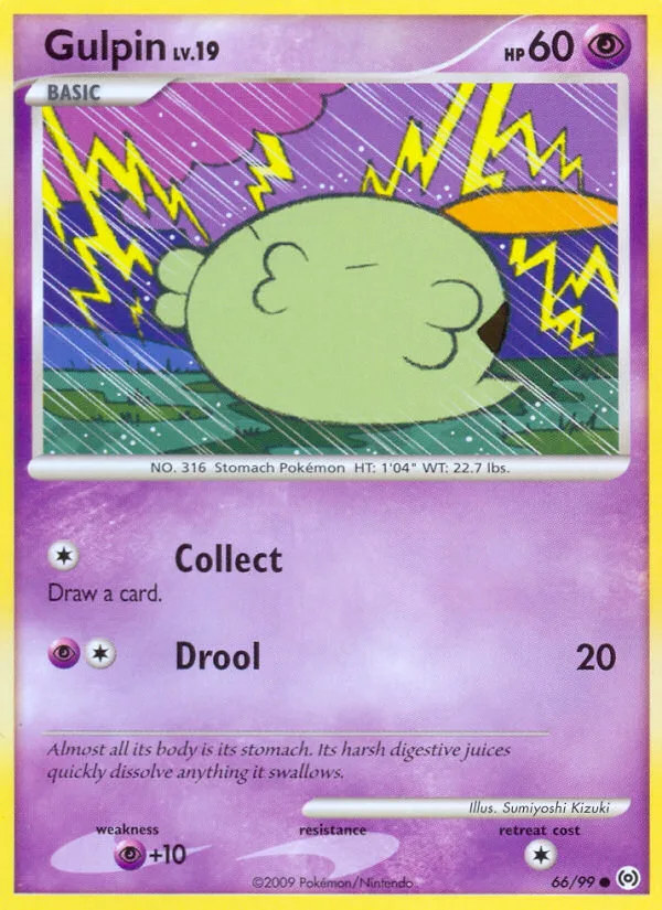 Gulpin #66 Arceus Pokemon card