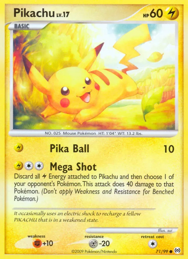 Pikachu #71 Arceus Pokemon card