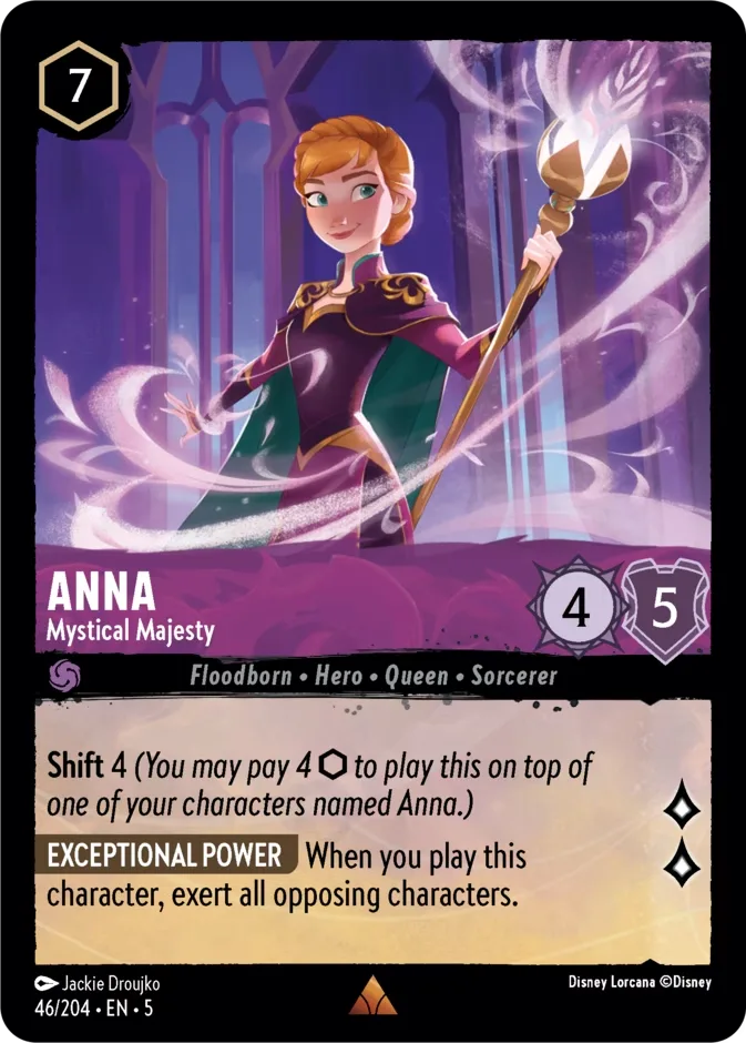 Anna #46 Shimmering Skies Disney Lorcana card