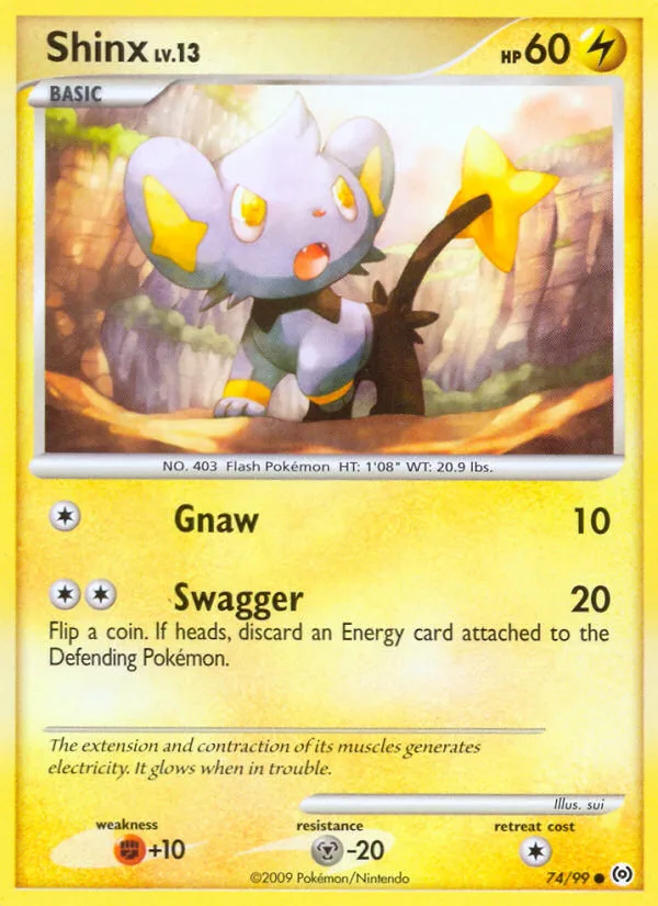 Shinx #74 Arceus Pokemon card