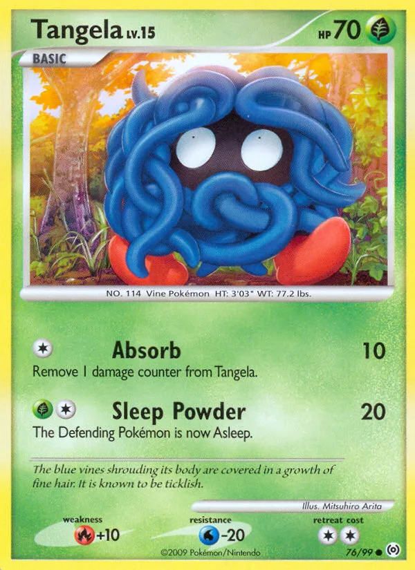 Tangela #76 Arceus Pokemon card