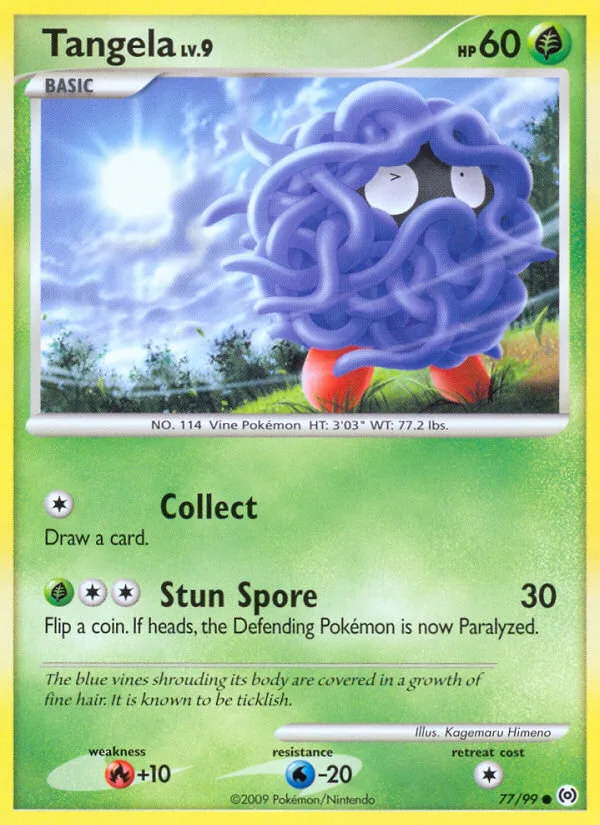 Tangela #77 Arceus Pokemon card