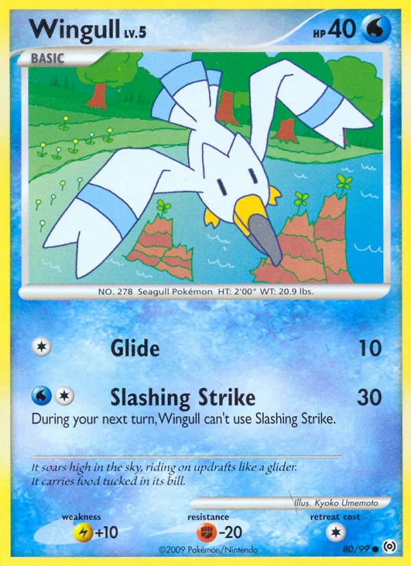Wingull #80 Arceus Pokemon card