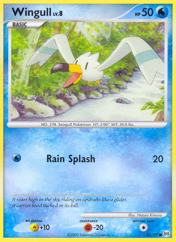 Wingull #81 Arceus Pokemon card