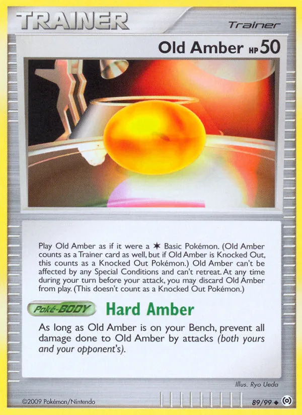 Old Amber #89 Arceus Pokemon card