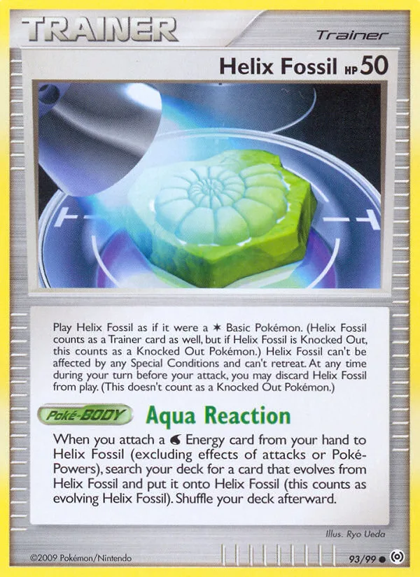 Helix Fossil #93 Arceus Pokemon card