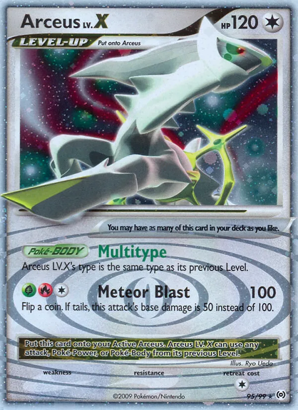 Arceus LV.X #95 Arceus Pokemon card
