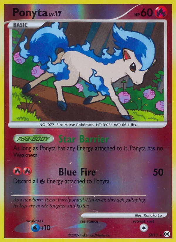 Ponyta #SH11 Arceus Pokemon card