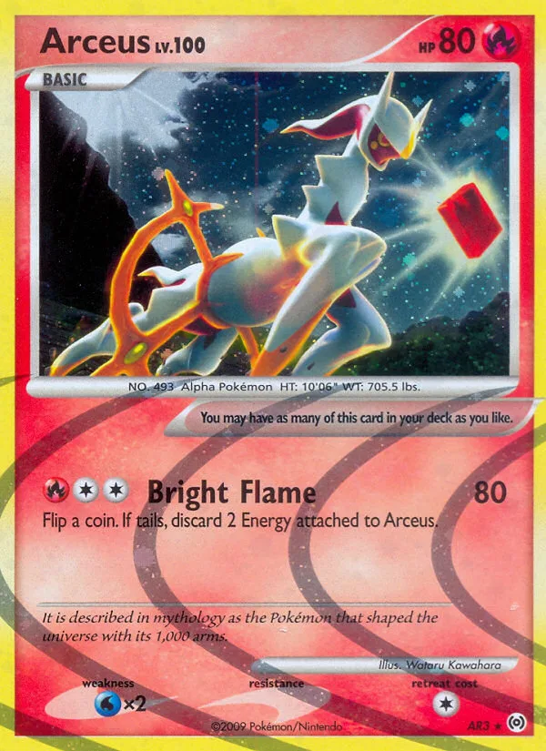 Arceus #AR3 Arceus Pokemon card