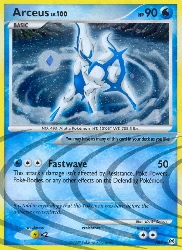 Arceus #AR4 Arceus Pokemon card