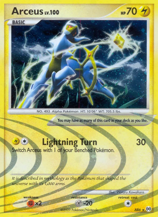 Arceus #AR6 Arceus Pokemon card