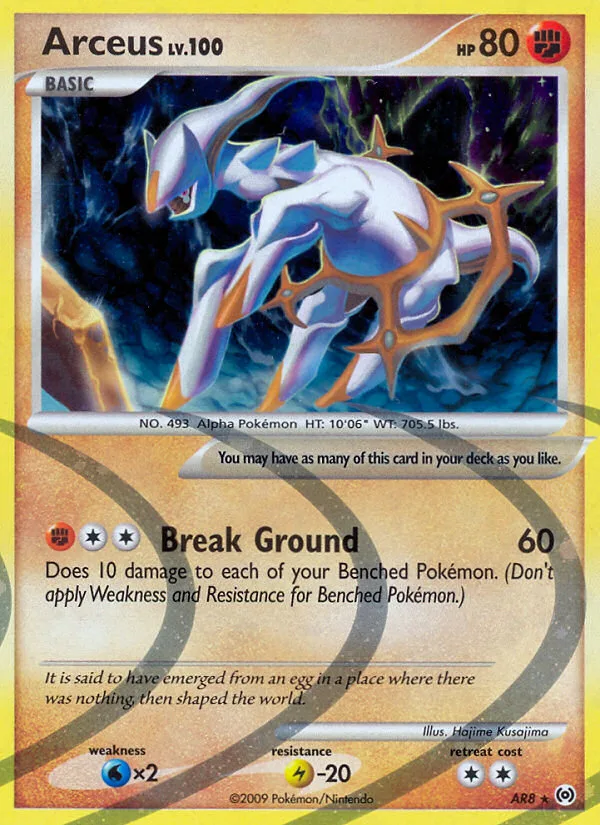 Arceus #AR8 Arceus Pokemon card