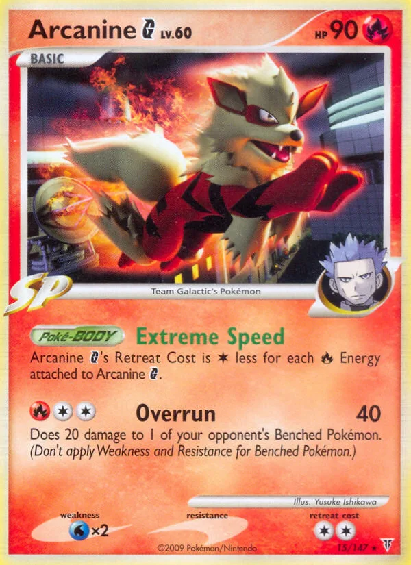 Arcanine G #15 Supreme Victors Pokemon card