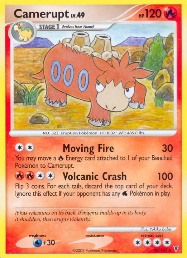 Camerupt #18 Supreme Victors Pokemon card