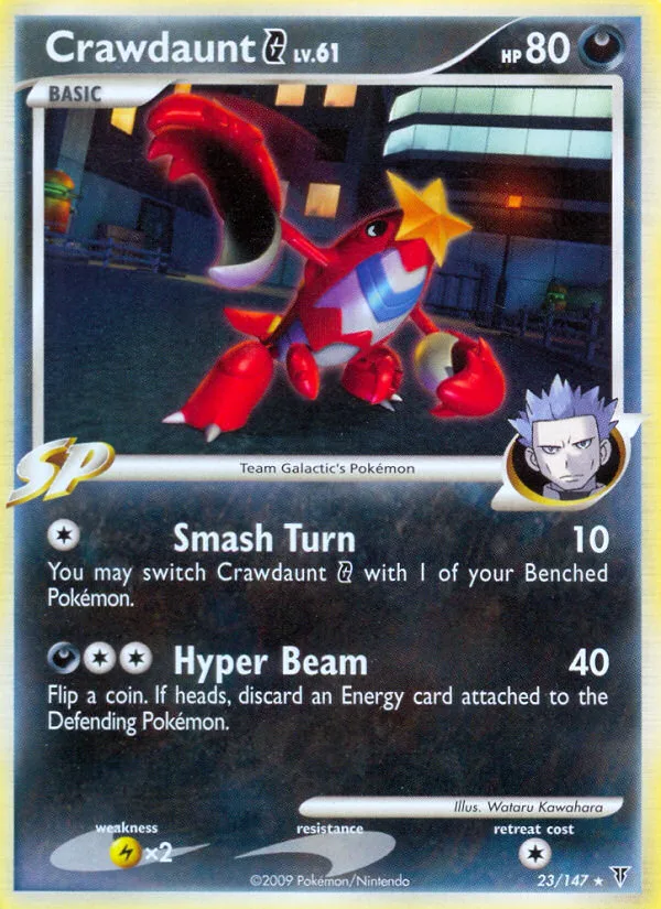 Crawdaunt G #23 Supreme Victors Pokemon card