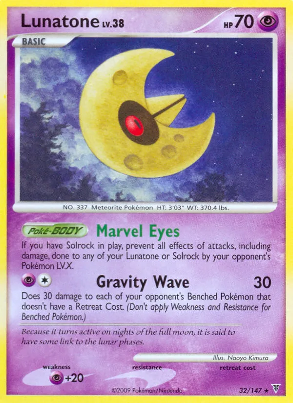 Lunatone #32 Supreme Victors Pokemon card