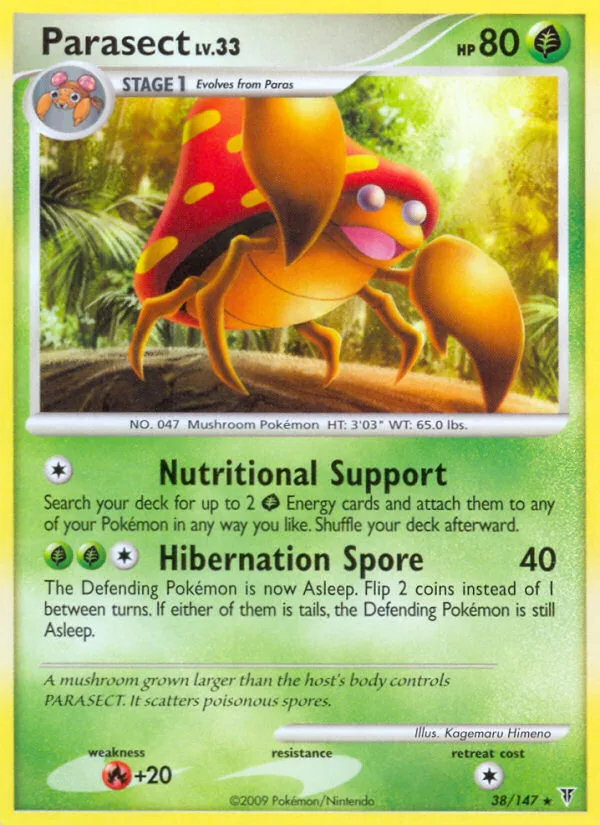 Parasect #38 Supreme Victors Pokemon card