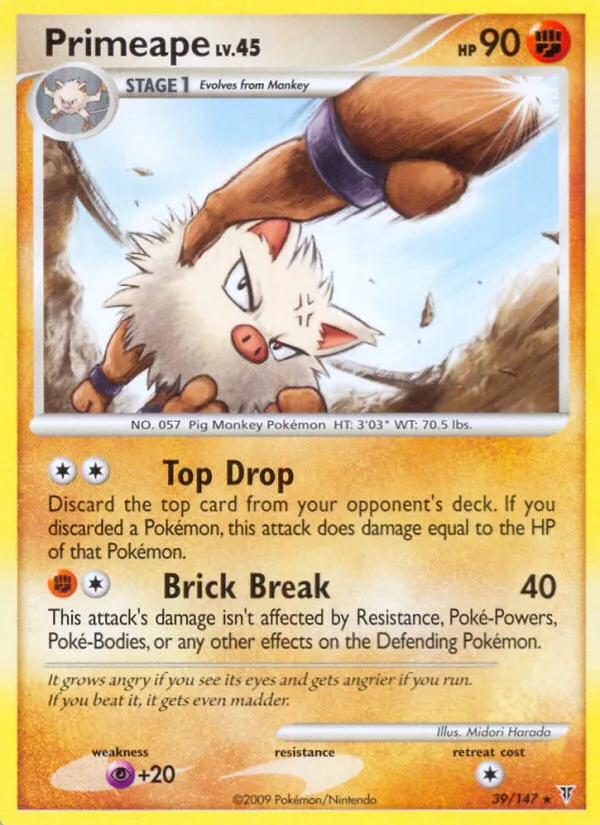 Primeape #39 Supreme Victors Pokemon card