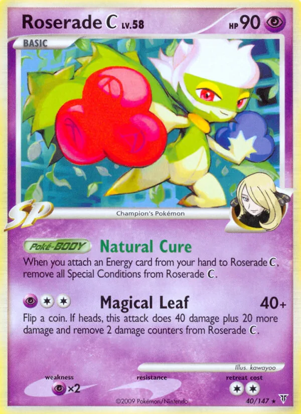 Roserade C #40 Supreme Victors Pokemon card