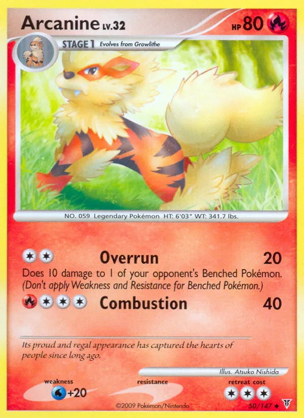Arcanine #50 Supreme Victors Pokemon card
