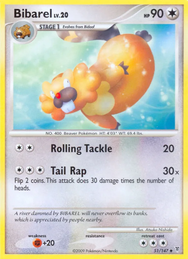 Bibarel #51 Supreme Victors Pokemon card
